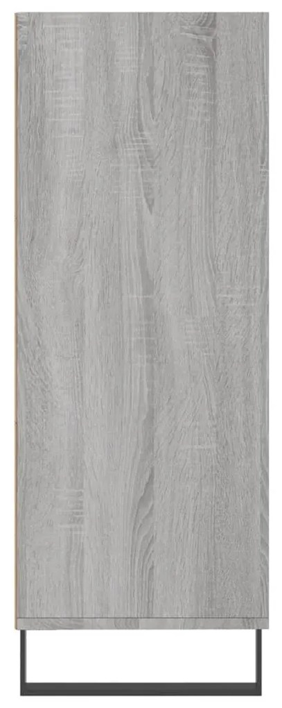 Scaffale grigio sonoma 69,5x32,5x90 cm in legno multistrato