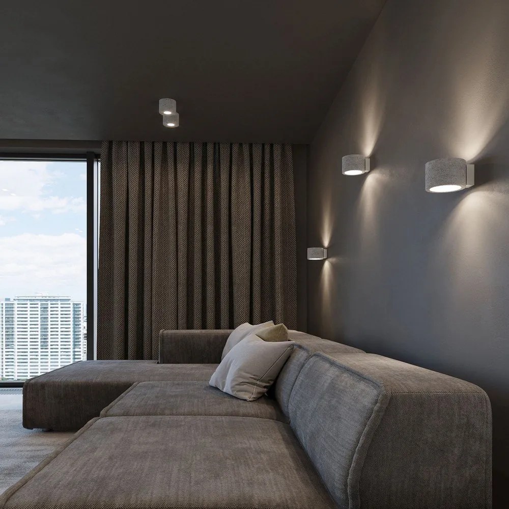 Lampada da parete in cemento Roda - Sollux