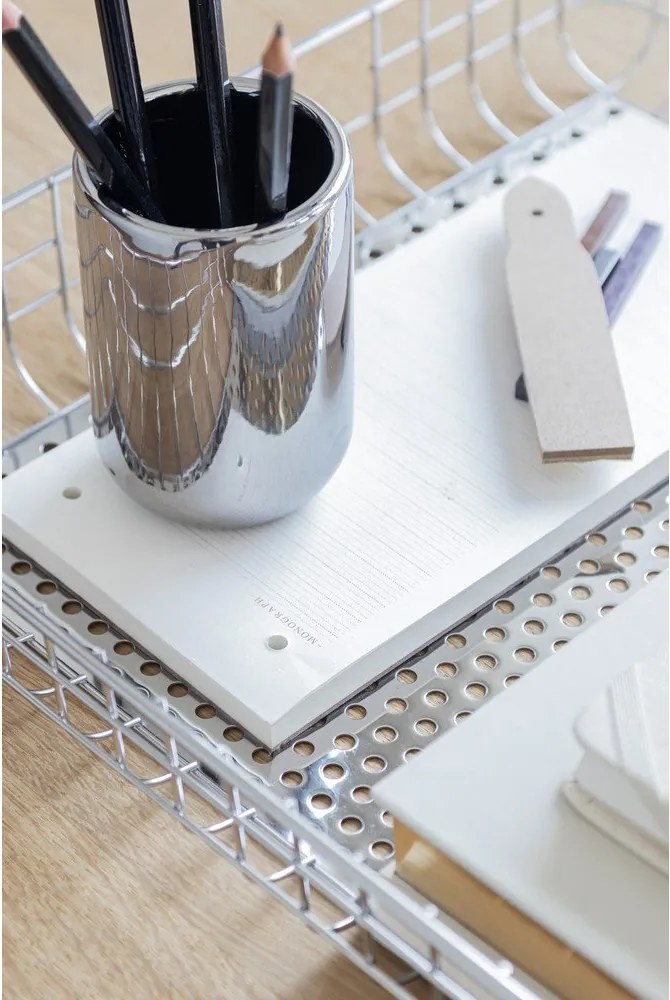 Portaspazzolino argentato in ceramica Lotus – Mette Ditmer Denmark