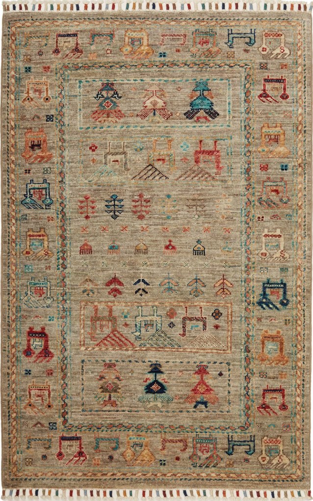 Samarkand Tappeto orientale 80x130 (Pakistan) Annodato A Mano