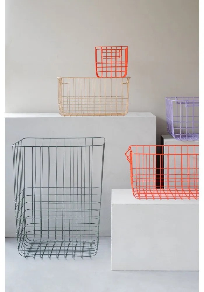 Cesto portabiancheria verde in metallo 64 l Store-It - Mette Ditmer Denmark