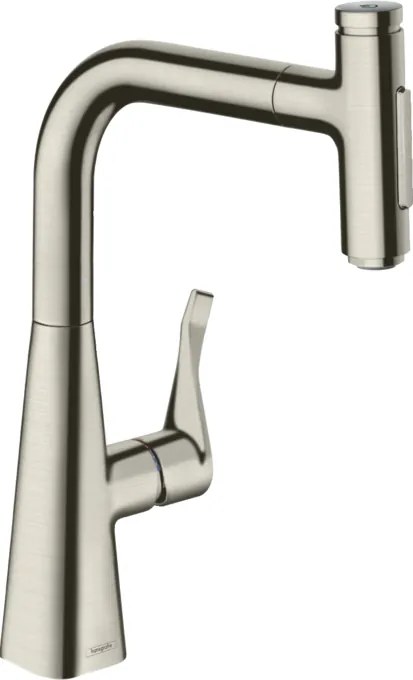 Miscelatore Monocomando Da Cucina 320 con Bocca Estraibile 2jet Acciaio Hansgrohe Metris Select M71