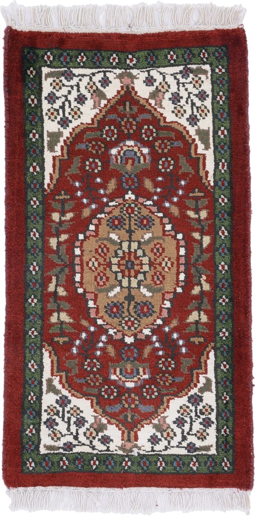 Agra Tappeto orientale 30x60 (Indian) Annodato A Mano