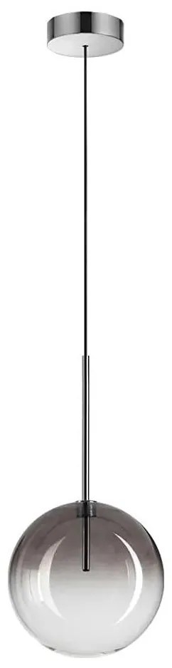 Ideal Lux - Lampadario LED a sospensione con filo EQUINOXE 1xG4/2W/230V diametro 20 cm cromo/fumé