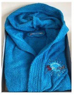 Accappatoio Bimbo/a in Spugna Pakito Splash Azzurro 9 - 10 Anni