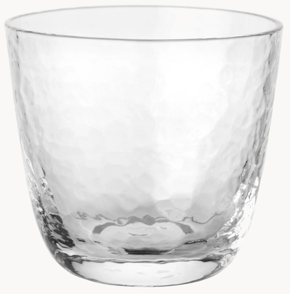 Bicchieri in vetro soffiato Hammered, 4 pz.