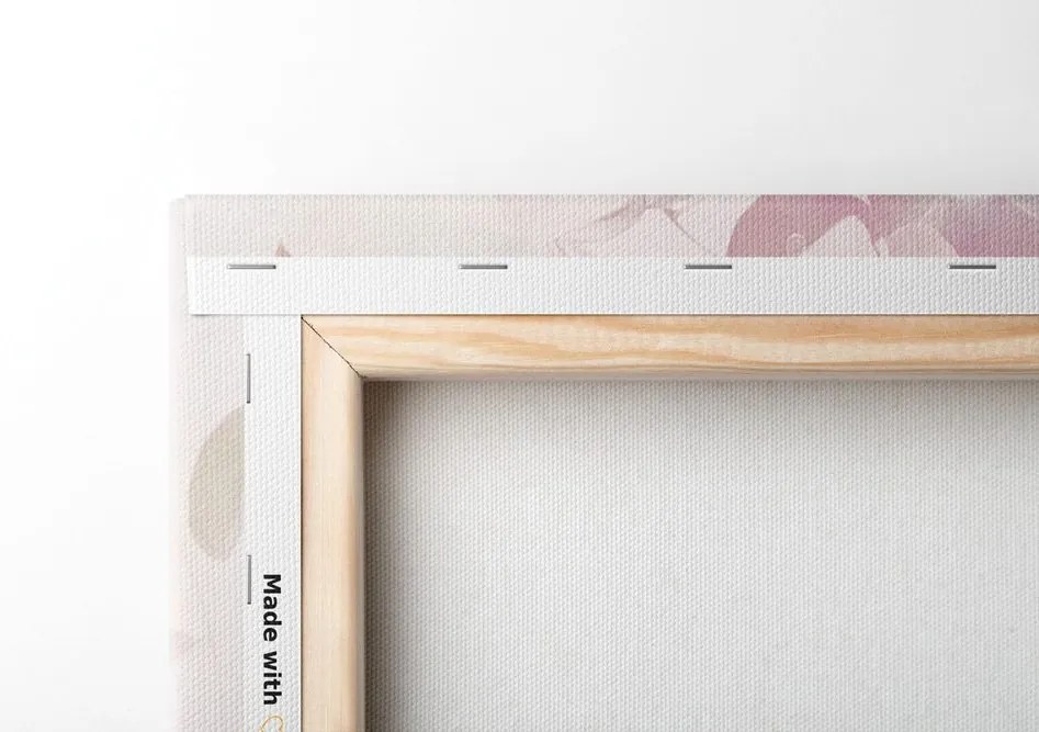 Quadro su tela – Foglie pastello