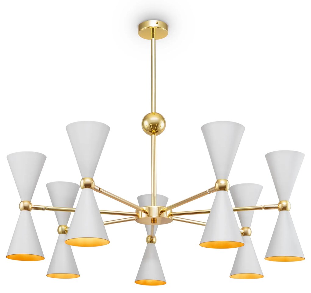 Maytoni | Vesper Lampada a soffitto / plafoniera Modern Bianco, Oro