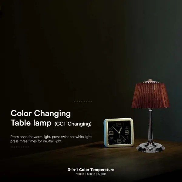 LED Lampada da tavolo ricaricabile dimmerabile LED/1,5W/5V 3000-6000K 1800 mAh marrone