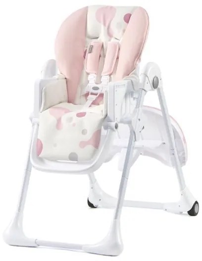 KINDERKRAFT - Sedia da pranzo per bambini YUMMY rosa/bianco