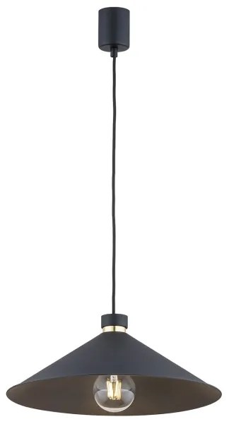 Argon 4695 - Lampadario su corda NASHVILLE 1xE27/15W/230V nero