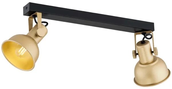 Argon 7144 - Faretto LENORA 2xE14/7W/230V oro/nero