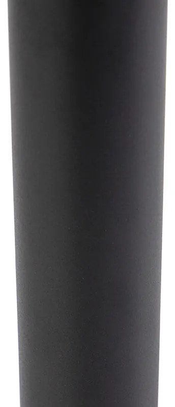 Lampada da esterno moderna nera 100 cm IP44 con LED - Roxy