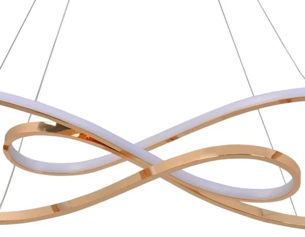 Lampadario LED a sospensione con filo ZUMBA LED/50W/230V oro