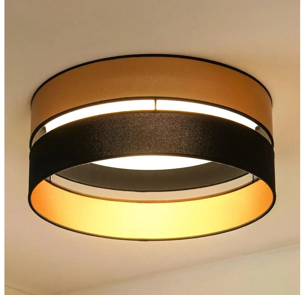 Brilagi - Plafoniera LED ROYAL LED/24W/230V diametro 45 cm nero/oro