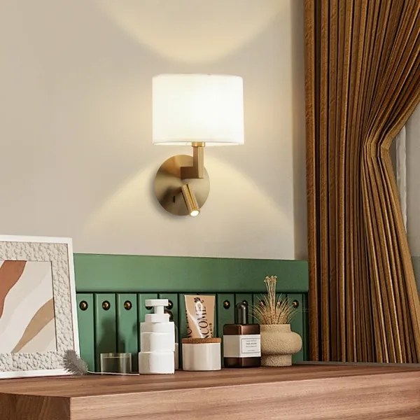 Brilagi - Applique a LED DAYA 1xE14/40W/230V + LED/3W bianco/cromo opaco