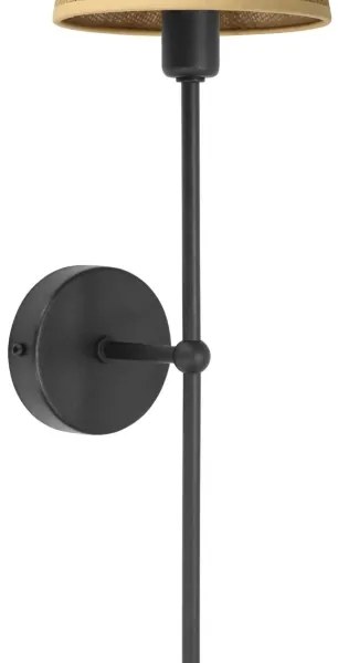 Applique MADELA 1xE14/40W/230V iuta/nero