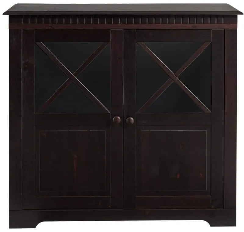 Vetrina in legno di pino marrone scuro 95x35 cm Lisa - Støraa