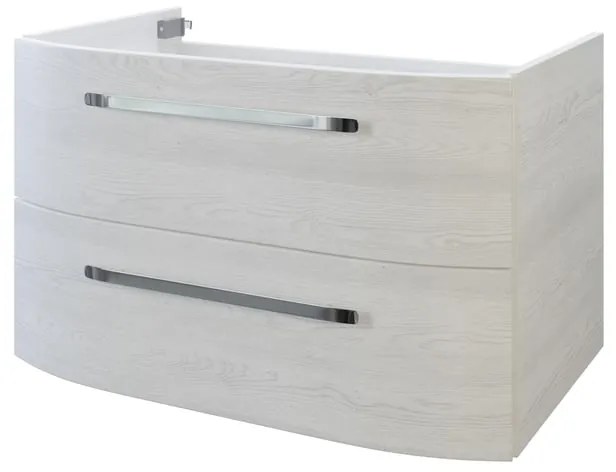 Mobile da bagno sospeso sotto lavabo L 78 x H 48 x P 49.5 cm rovere, 2 cassetti PELIPAL Contea