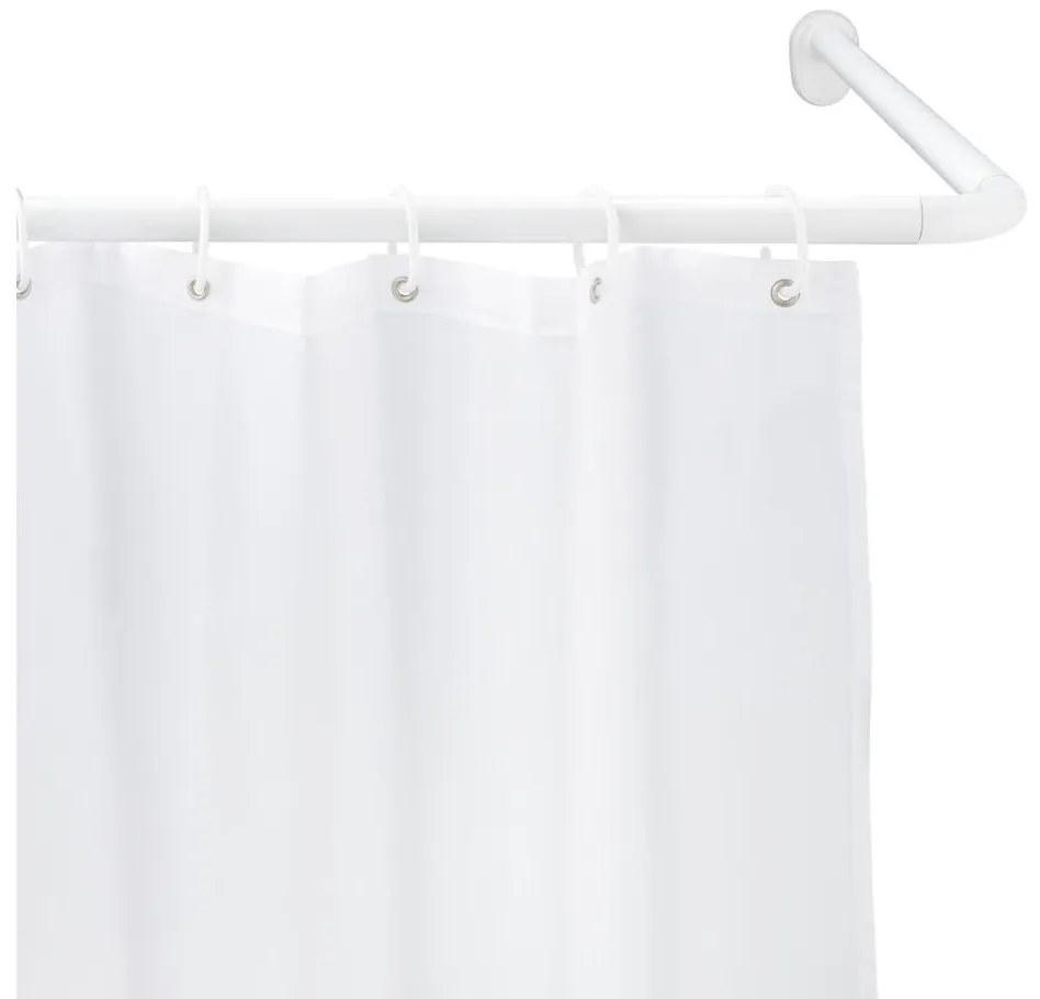 WENKO 19216100 - Supporto per asta UNIVERSALE 2,5x2,5 cm, bianco