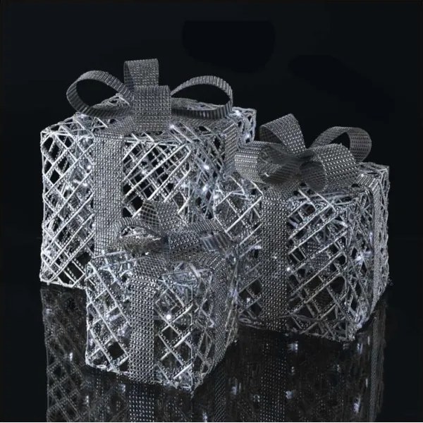 Decorazione natalizia LED 72xLED/1,35W/230V argento