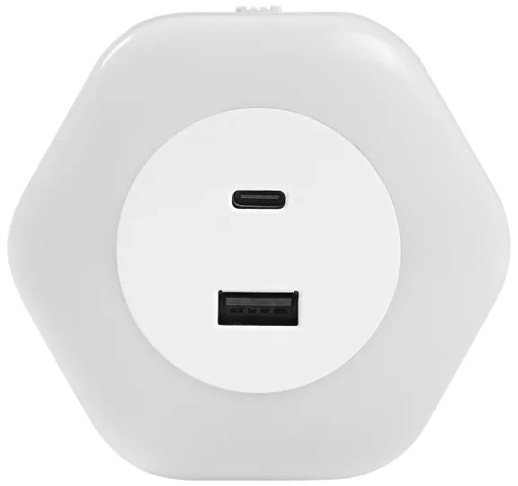 Osram - Lampada orientativa a LED da presa con USB LUNETTA LED/15W/230V