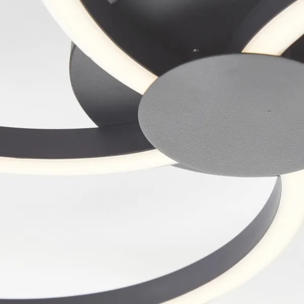 Brilliant - Plafoniera LED dimmerabile FICO LED/32W/230V diametro 57 cm nero