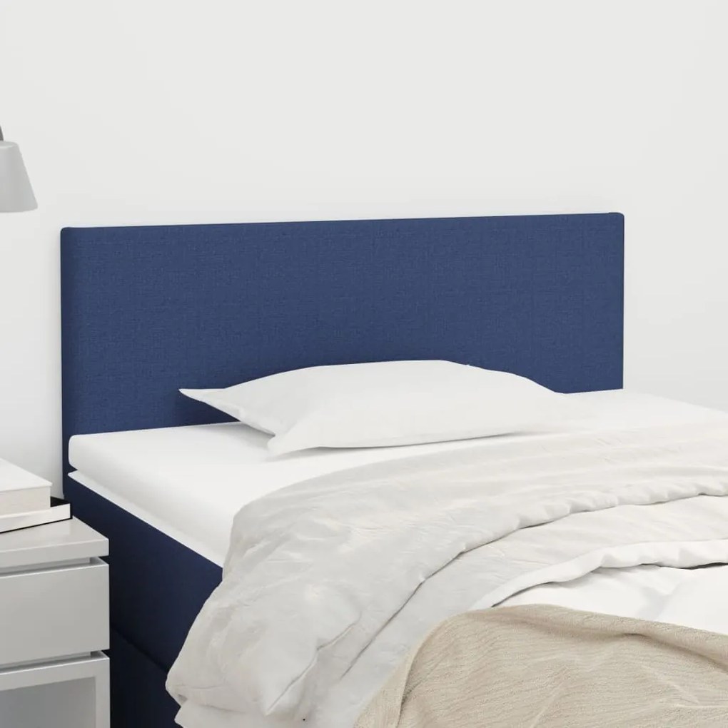 Testiera Blu 80x5x78/88 Cm İn Tessuto /