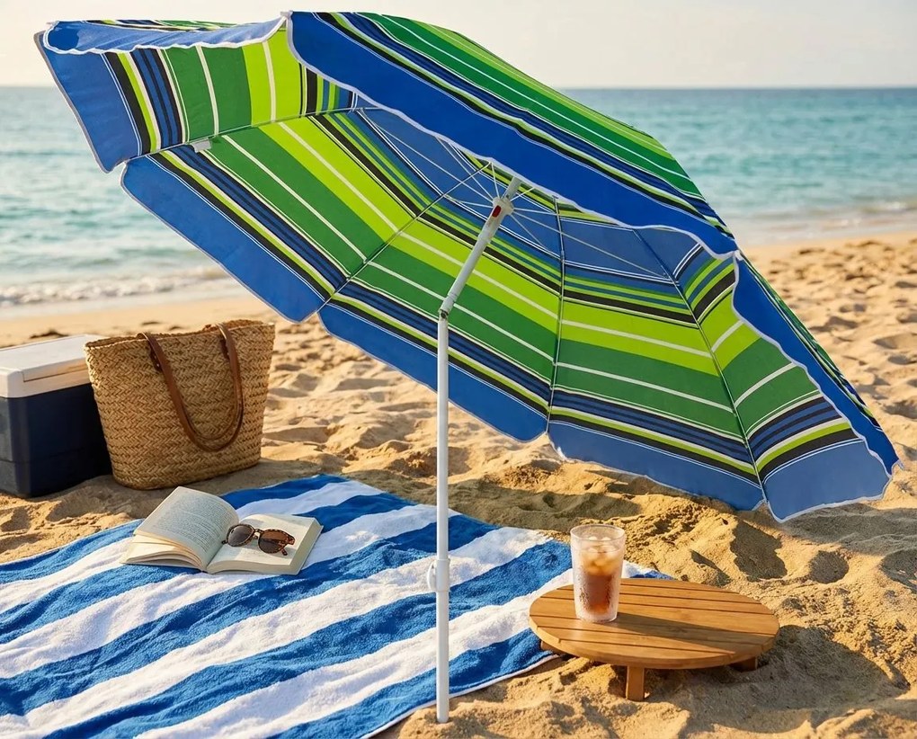 ombrellone da spiaggia poly tondo 1,80 m / palo da 22 mm