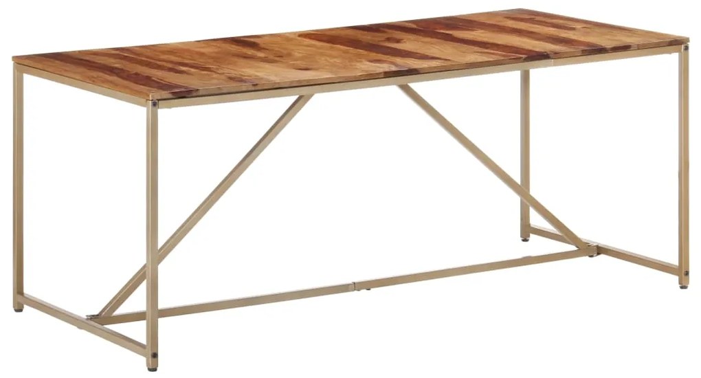 Tavolo Da Pranzo 180x90x76 Cm İn Legno Massello /