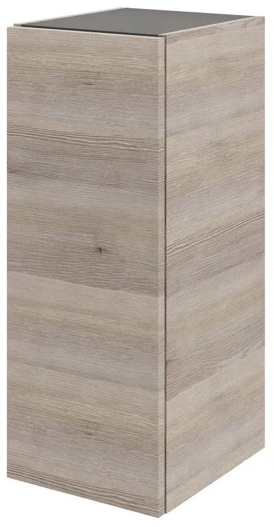 Pensile bagno Neo rovere grigio SENSEA, 1 anta apertura da destra P 35 x L 30 x H 75 cm
