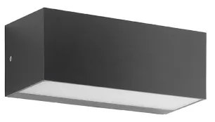 Lampada applique per esterni 23x10 cm FALCO a doppia emissione Nero