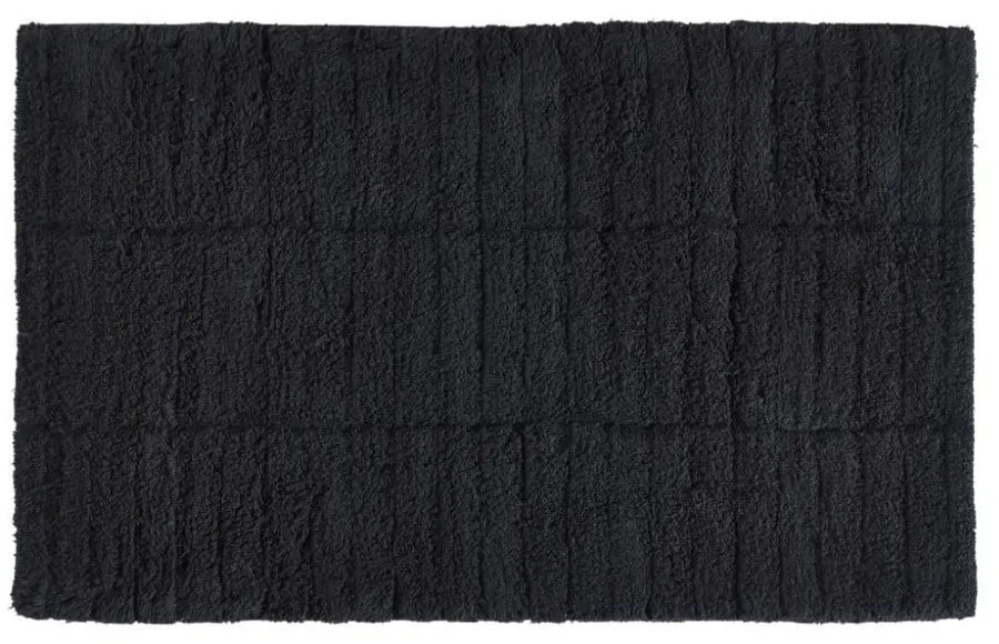 Tappetino da bagno nero 80x50 cm Tiles - Zone