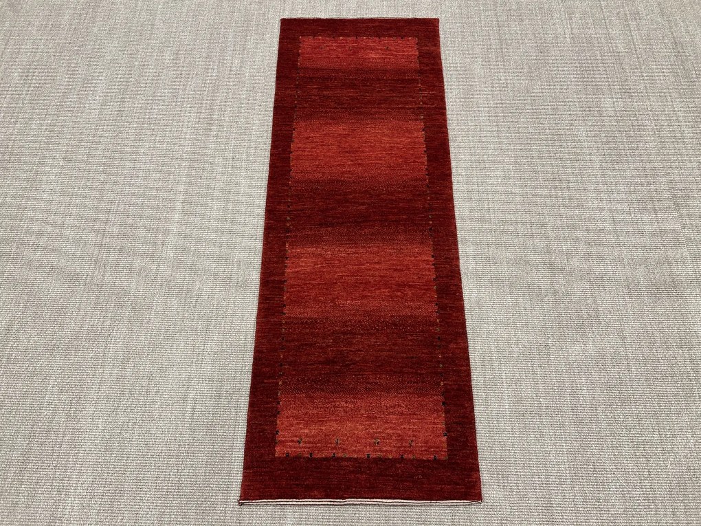 Loribaft Tappeto 180x70 Rosso (Iran) Annodato A Mano