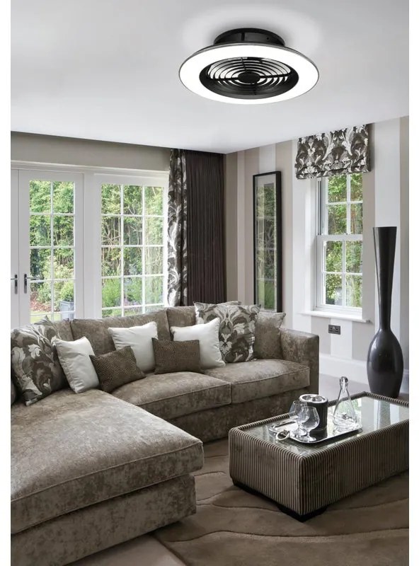 Ventilatore da soffitto Alisio WiFi nero , D. 63 cm MANTRA