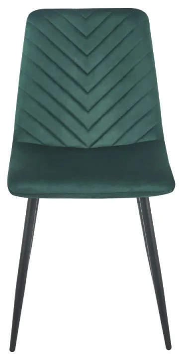 Sedia Kisa Balck Velluto - Verde