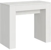 Consolle Allungabile 90-302x42x77 cm in Nobilitato Bianco