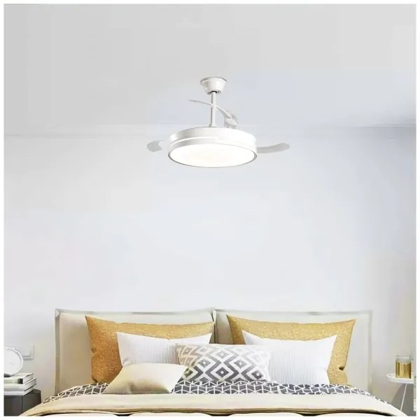 Aigostar - Ventilatore da soffitto dimmerabile a LED LED/36W/230V 2700-6500K + +TC bianco