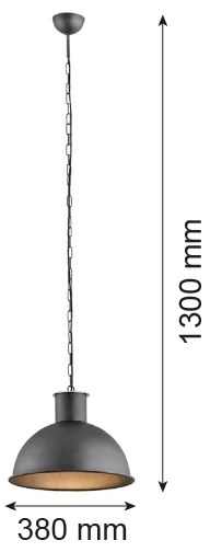 Argon 3192 - Lampadario EUFRAT 1xE27/60W/230V