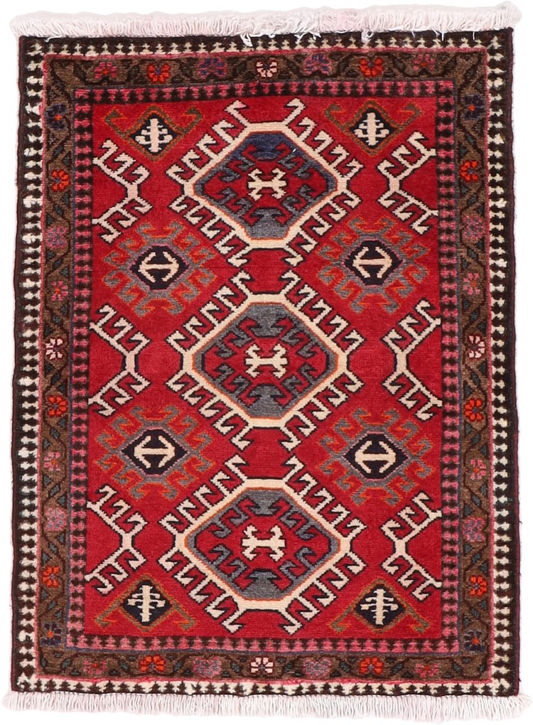Torkaman Tappeto 70 x 90 (Iran) Annodato A Mano