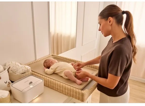 Lionelo - Materassino per il cambio MEGS 49x70 cm beige sabbia