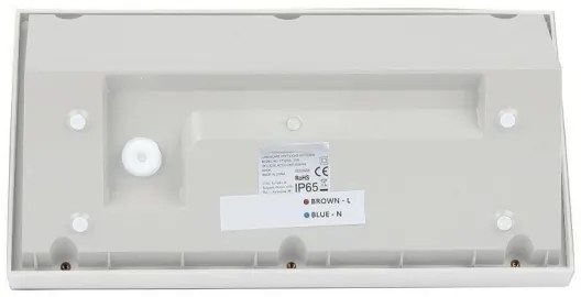 Lampada da parete LED esterna 20W 230V 4000K IP65 bianco