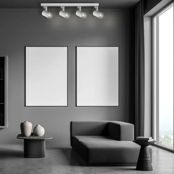 Faretto LYNX 4xGU10/10W/230V bianco