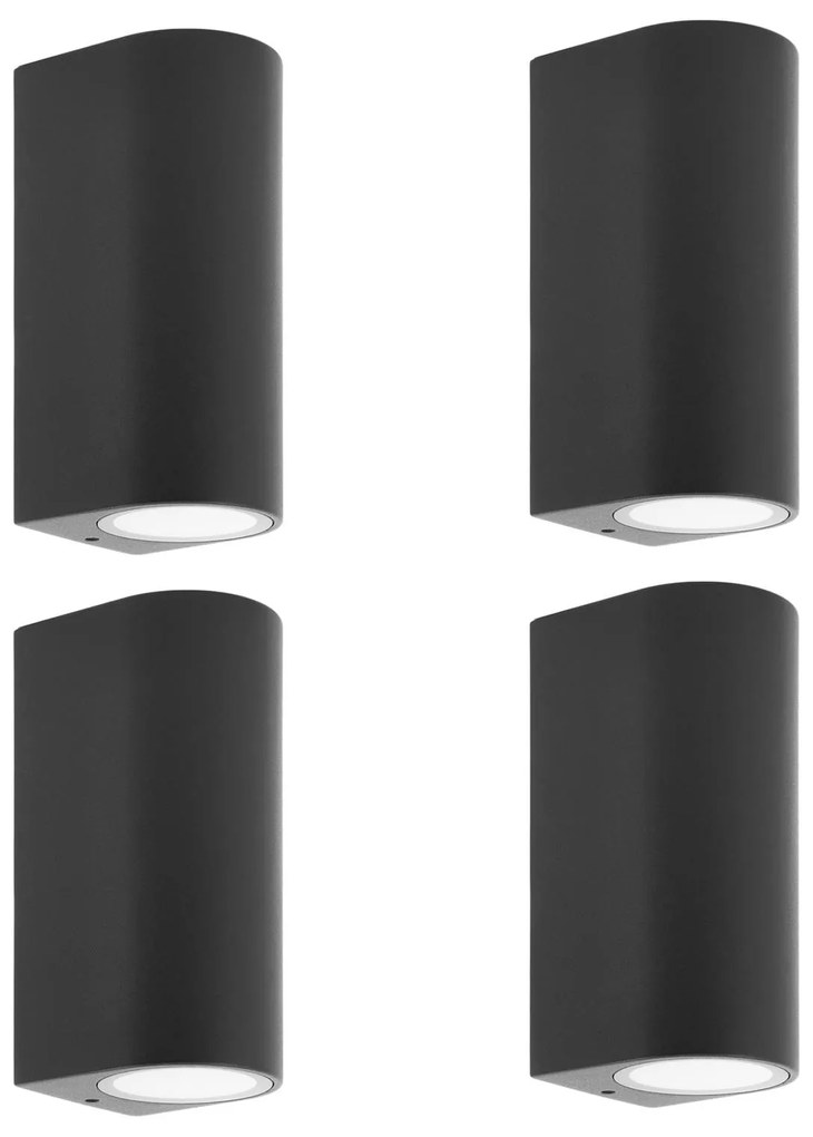 Applique da esterni Tetje PRIOS, dimmerabile, Nero, Alluminio, Moderno, Applique da esterni