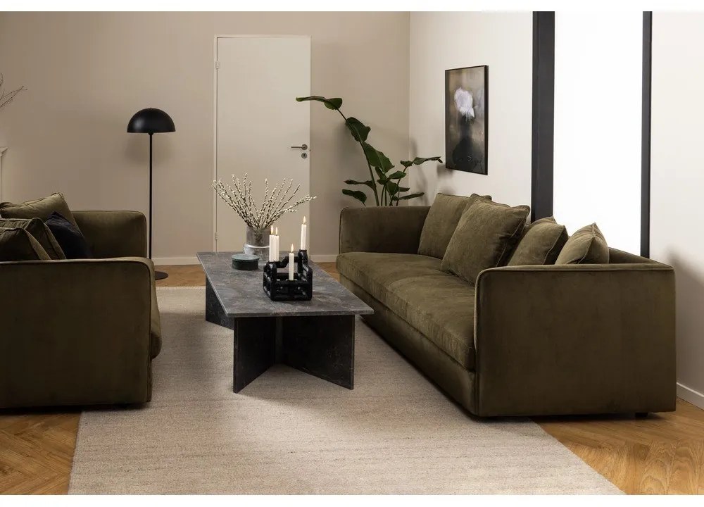 Tavolino in marmo nero 70x140 cm Vega - Actona