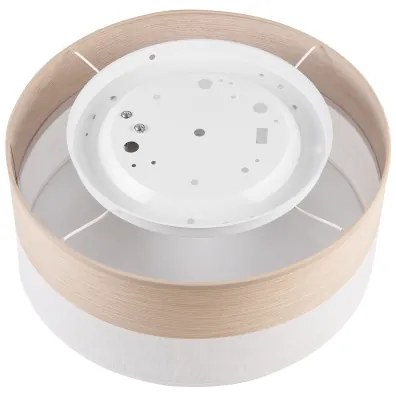 Plafoniera SIRJA WOOD 1xE27/15W/230V diametro 35 cm bianco/quercia