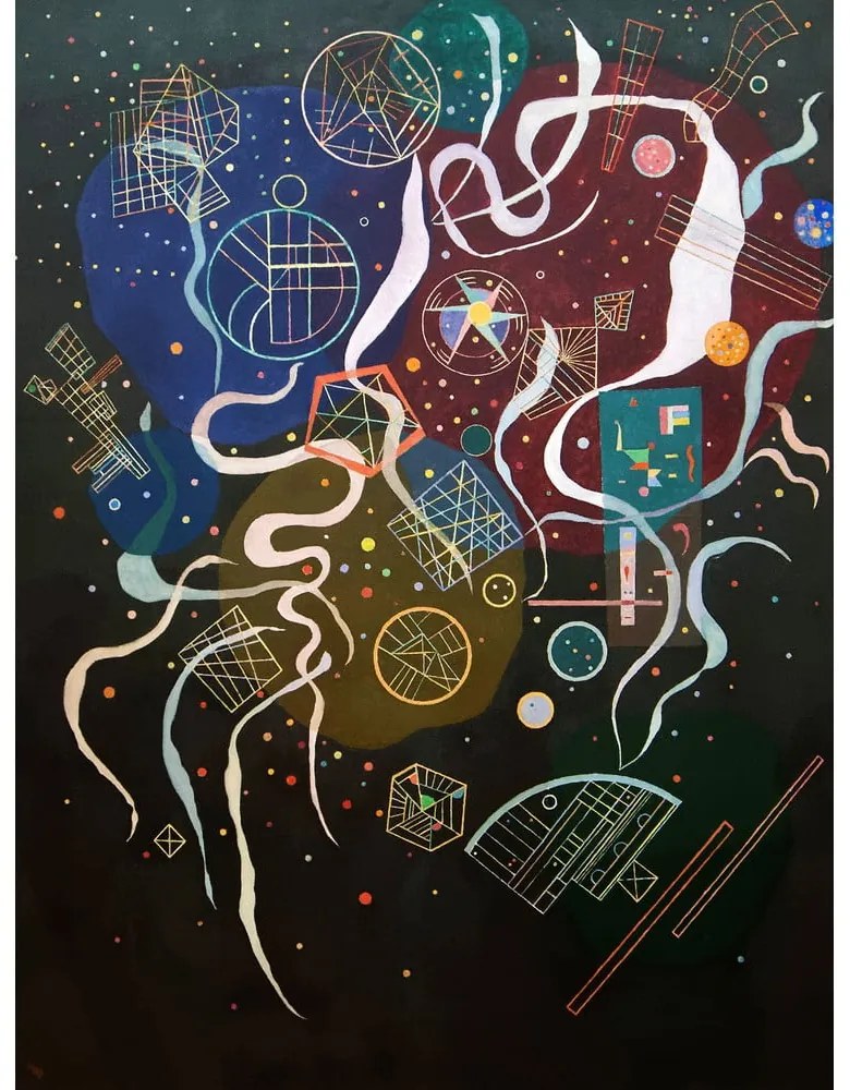 Dipinto - riproduzione 30x40 cm Mouvement I, Wassily Kandinsky - Fedkolor