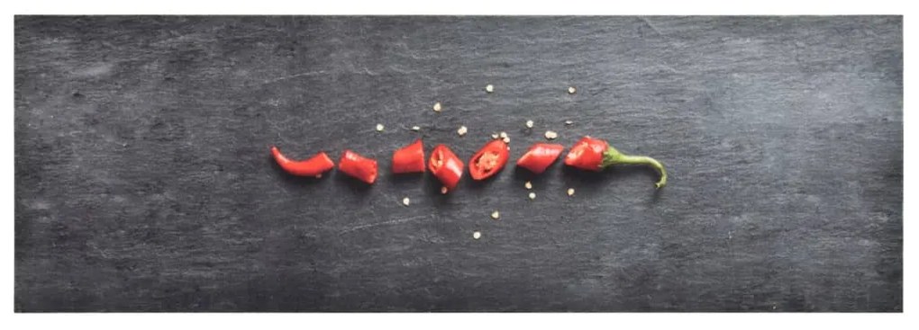 Tappetino Da Cucina Lavabile Peperoni 45x150 Cm /