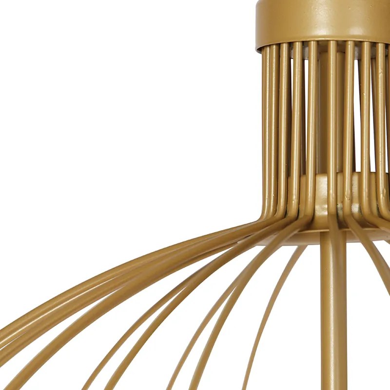 Lampada a sospensione di design oro 60 cm - Wire Dos