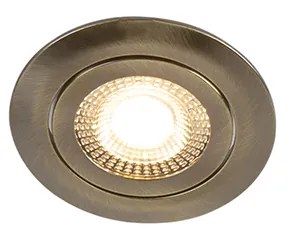 Set di 5 moderni faretti da incasso bronzo con LED dimmerabile in 3 fasi - Mio